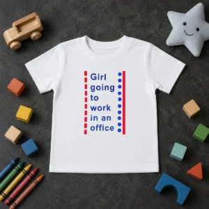Good Girl Going To Work In An Office Minimalist Career Lifestyle Humor Kids T-Shirt