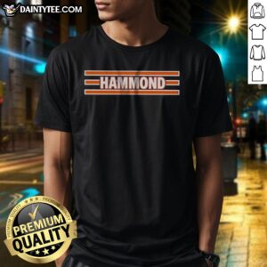 Good Hammond Chicago Bears Shirt displayed on a wooden background, perfect for fans of the team.