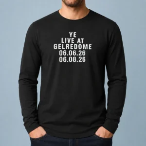 Top Kanye West Ye Live At Gelredome 06 06 26 06 08 26 Long Sleeve Shirt