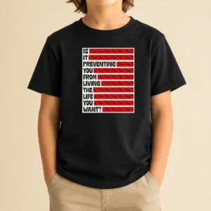 Good Tyler Spangler Is It Preventing You From Living The Life 6 You Want Kids T-Shirt
