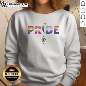 Original Las Vegas Aces 2026 WNBA Pride LGBT Pattern Flag Sweatshirt showcasing vibrant colors and unique design.