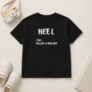 Premium Heel Villain A Bad Guy Kids T-Shirt