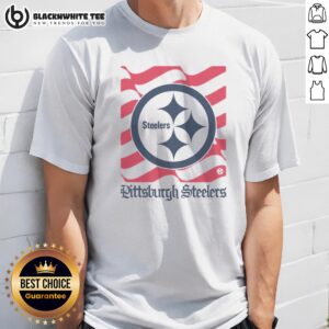 Funny Pittsburgh Steelers American Heritage Wordmark Shirt featuring bold team graphics