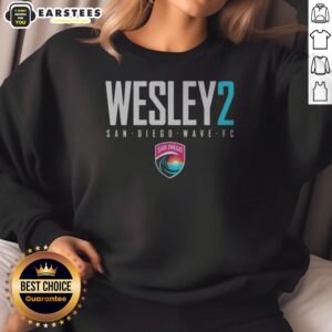 Premium San Diego Wave FC Wesley 2 San Diego Wave FC sweatshirt featuring vibrant team colors and logo.