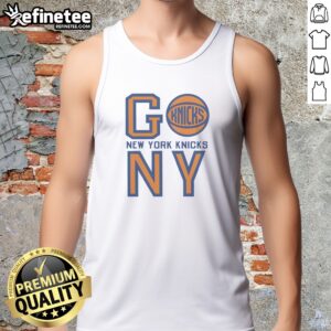 Nice New York Knicks Go New York Knicks NY Basketball Team tank top in blue with team logo on front