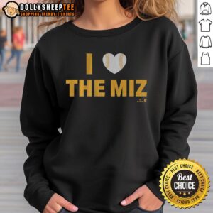 Premium Jacob Misiorowski I Heart The Miz Sweatshirt featuring a cozy design and vibrant graphics
