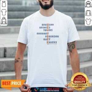 Hot Brunson Bridges Towns Anunoby Robinson Hart Knicks New York NBA Basketball