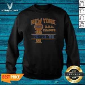 Top New York Knicks NBA Champs 1970 1973 2026 Sweatshirt sweatshirt optimized in navy blue with bold championship years print