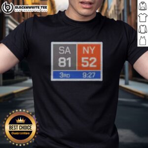 Top New York Knicks Comeback San Antonio Spurs 81 NY 52 Shirt featuring bold team colors and game score design on a comfortable cotton tee