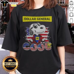 Nice Snoopy Woodstock Peanuts Dollar General Dg Cool Ladies Shirt featuring vibrant graphics and soft fabric.