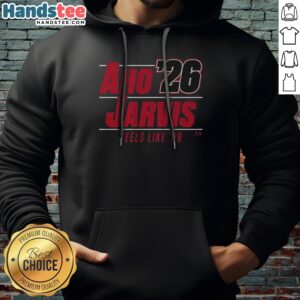 Funny Aho Jarvis '26 Hoodie featuring a playful design perfect for casual wear.