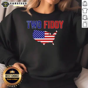 Nice United States Map Two Fiddy Sweatshirt