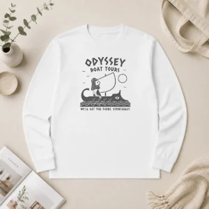 Awesome Odysseus Odyssey Boat Tours We Will Get You There Eventually Long Sleeve Shirt