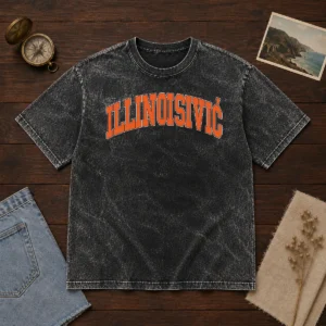 Awesome Illinoisivic Il Balkan Ball Washed T-Shirt