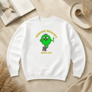 Funny Forced Reality Rule OK Green Monster Middle Finger Sweater