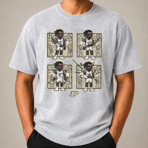 Awesome Basketball Purdue The Lance Dance Lance Jones Washed T-Shirt