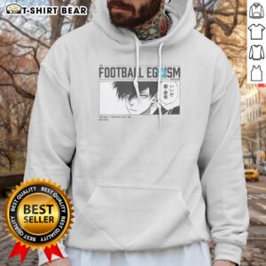 Good The Football Egoism Magazine My Goal There Was Only One Rin Itoshi Hoodie displayed in a cozy setting.