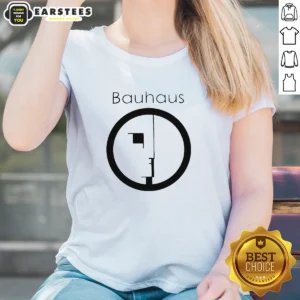 Good Bauhaus Band Profile Silhouette Symbol Music Band Logo Ladies Shirt