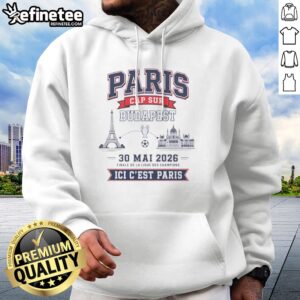 Premium Champions League Champion 30 ΜAi 2026 Finale De La Ligue Des Champions Ici C'Est Paris hoodie featuring bold graphics