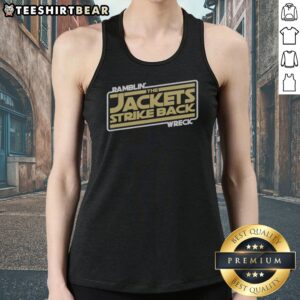 Pretty Georgia Tech Ramblin Wreck The Jackets Strike Back Tank top featuring a vibrant design.