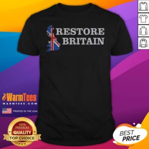 Funny Restore Britain Union Jack England Scotland Wales shirt featuring a vibrant design celebrating British unity.