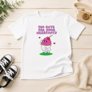 Original Too Cute For Your Negativity Sassy Cupcake Kids T-Shirt