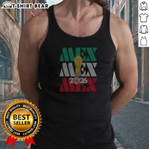 Pretty Mexico 2026 World Cup FIFA Football Soccer Trophy Logoshirt Tank Top
