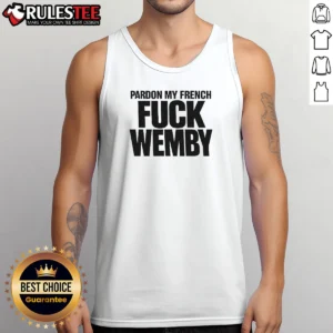 Good Victor Wembanyama San Antonio Spurs Pardon My French Basketball Slogan Typography Tank Top