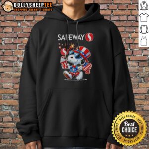 Good Snoopy X Safeway Fourth Of July American 250 Years 1776 2026 Fireworks Hoodie featuring vibrant fireworks design