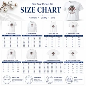 Size chart for Pretty Southampton Patriots Keeping The Memory Of Henry Nowak with measurements in inches and cm