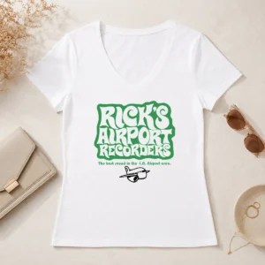 Hot Tom Petty Rick'S Airport Recorders The Best Round V-Neck Shirt