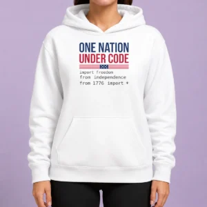 Nice One Nation Under Code Hoodie
