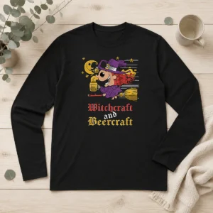 Nice Witchcraft And Beercraft Long Sleeve Shirt
