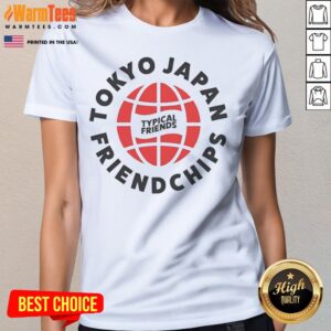 Nice Tokyo Japan Friendchips Typical Friends ladies tee featuring a unique design for friends.
