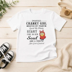 Good Minions Smartass Cranky Girl Hated By Many Loved By Plenty Heart Fire In Her Soul And A Mo Kids T-Shirt