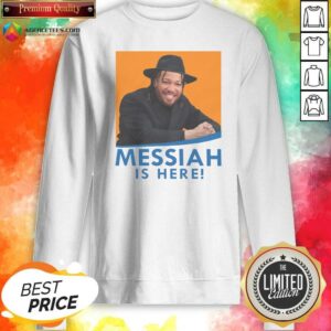 Good Basketball Messiah Is Here sweatshirt optimized for showcasing basketball-themed apparel.