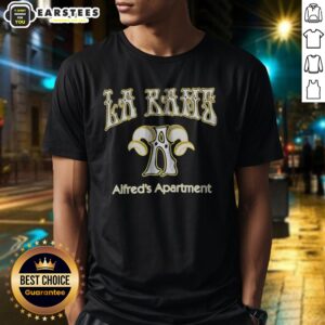 Good Los Angeles Rams X Alfred'S Apartment shirt featuring vibrant team colors and unique design.
