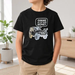 Happy Good Gimme All Of Your Money Kids T-Shirt
