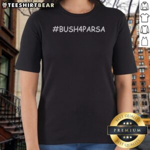 Top George Bush 4 Parsa Ladies Shirt in white with graphic print, comfortable casual wear for women