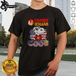 Good Snoopy Woodstock Charles M Schulz Peanuts United States Family Dollar Cool Shirt featuring iconic characters