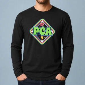 Premium CF PCA 4 Baseball Diamond Mascot Design Logo And Team Pride Sport Performance long sleeve shirt in athletic style