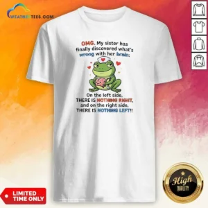 Premium Frog Omg My Sister Has Finally Discovered What'S Wrong With Her Brain