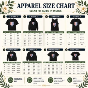 Size chart for Good U.S. Soccer Retro 1913 Soccer with measurements in inches and cm