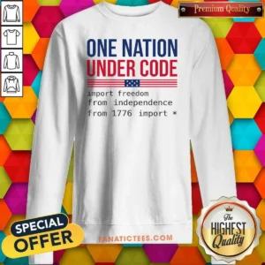 Good One Nation Under Code Sweatshirt