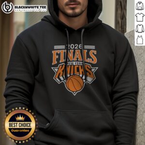 Premium 2026 Finals New York Knicks Basketball Team Hoodie in navy blue with team logo and championship details