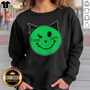 Nice Taliesin Wearing Meowmeowz Logo Sweatshirt featuring a vibrant logo on a cozy fabric.