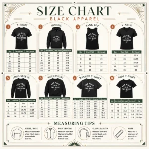 Size chart for Premium Ben Stiller Jalen Brunson The Magic Is In The Work Signature with measurements in inches and cm