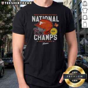 Nice Texas Longhorns NCAA Women'S Softball National Champs 2026 Shirt displayed in a vibrant setting