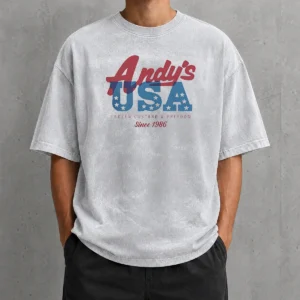 Official Andys USA Frozen Custard And Freedom Since 1986 Washed T-Shirt