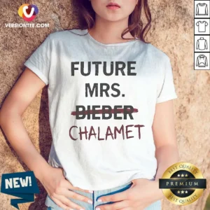 Original Kylie Jenner Future Mrs Chalamet V-Neck Shirt